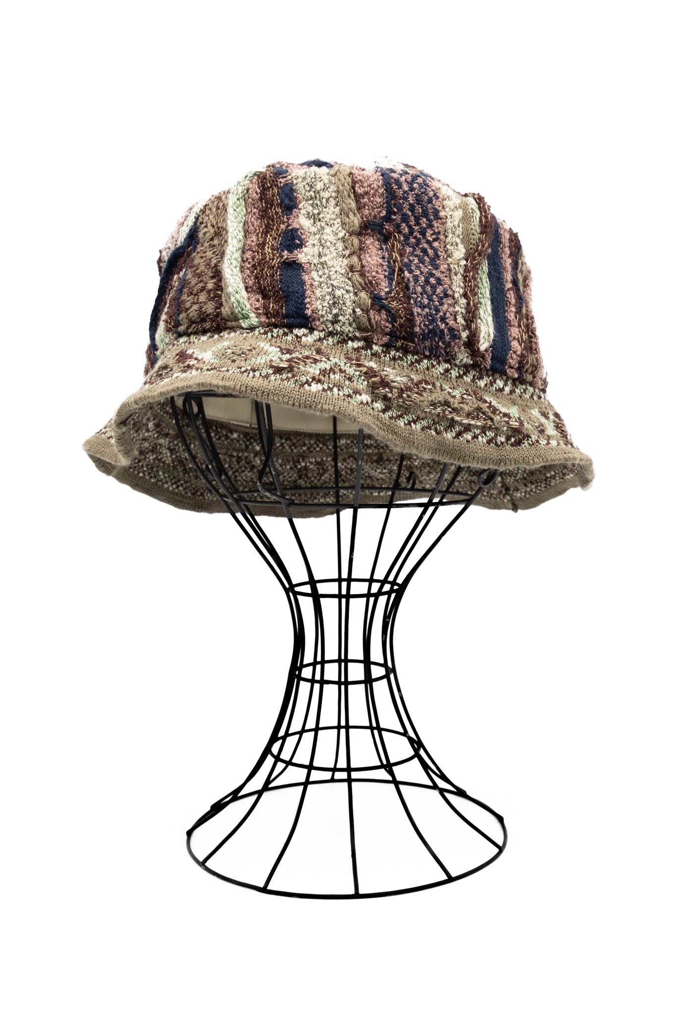 7G Knit GAUDY Bucket Hat - Green Khaki