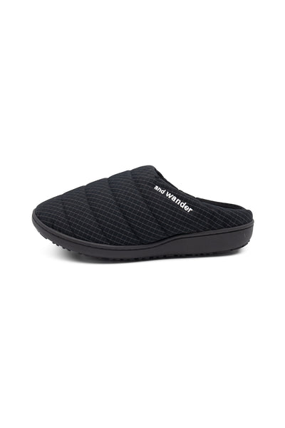 SUBU x and wander Reflective Rip Permanent Sandal - Black