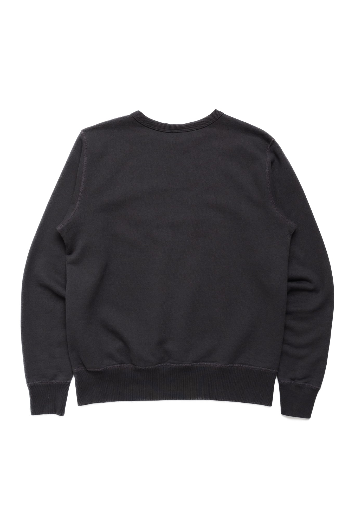 Set-In Crew Neck Sweatshirt - Black