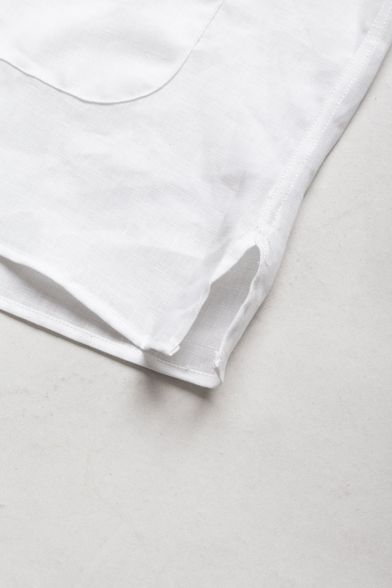 S/S Beach Shirt - White Linen