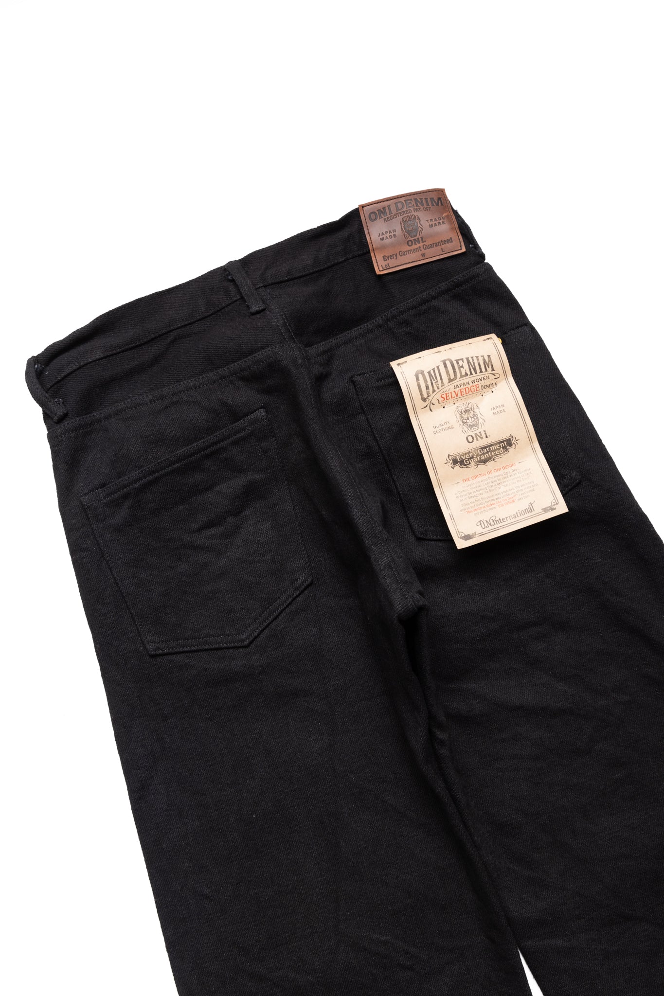 200ZR-BKBK 20oz Secret Denim Wide Straight - Black x Black