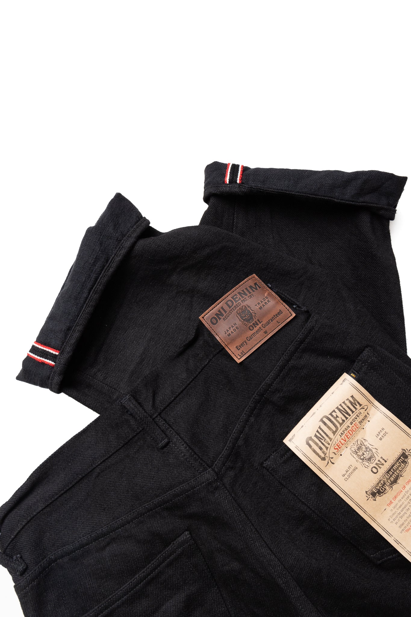 200ZR-BKBK 20oz Secret Denim Wide Straight - Black x Black