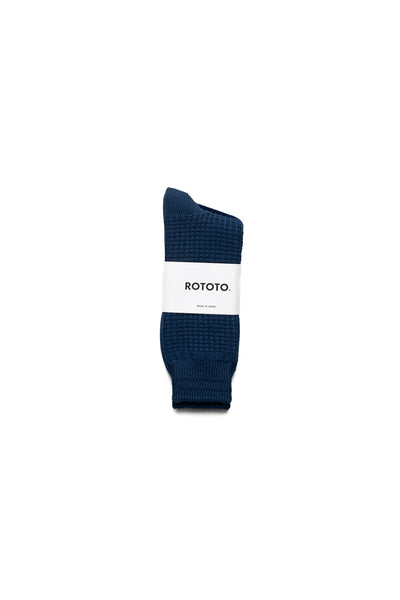 Cotton Waffle Crew Socks