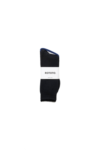 Cotton Waffle Crew Socks