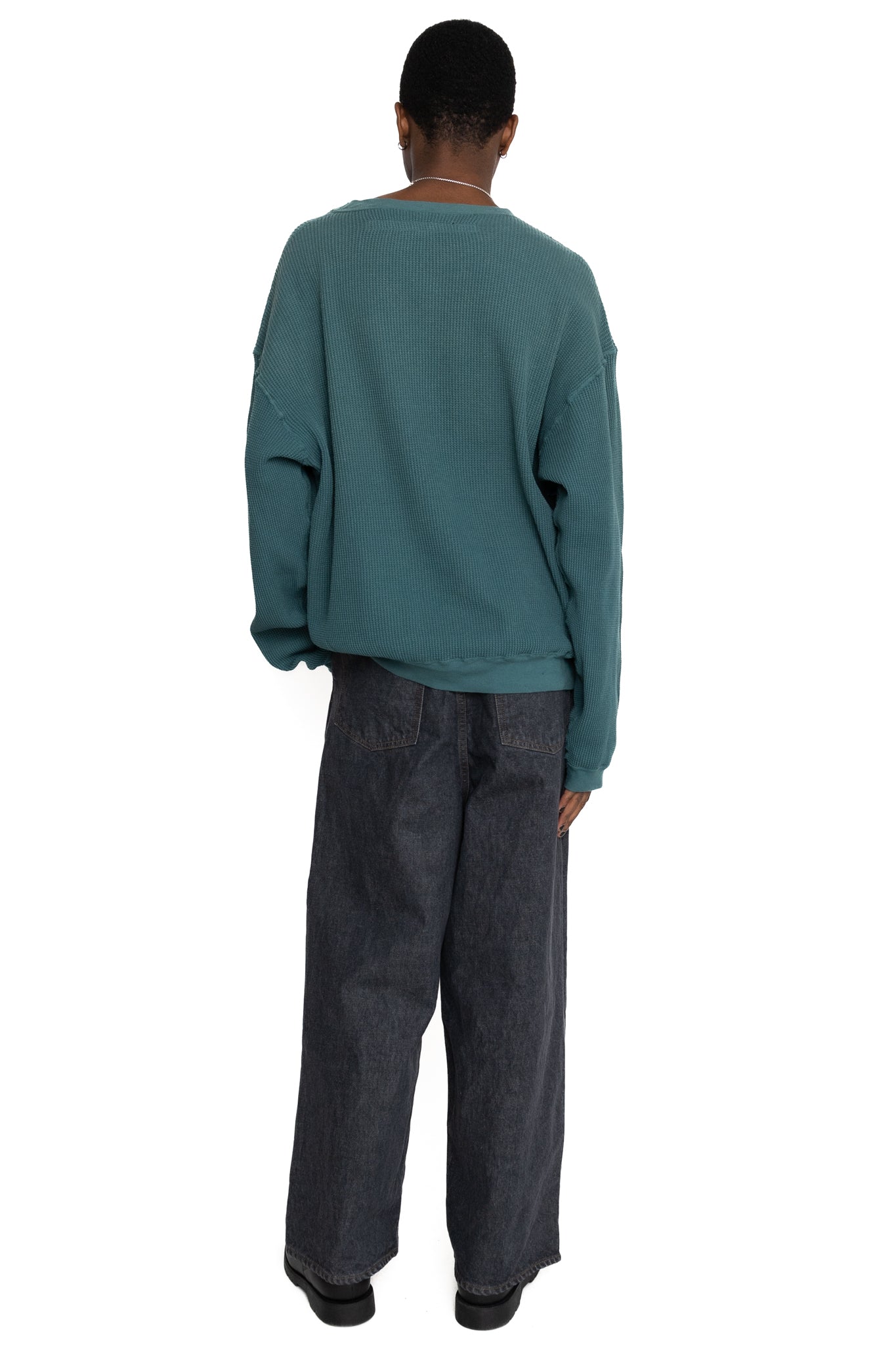 14oz BLKxECR Denim PORT Baggy Pants