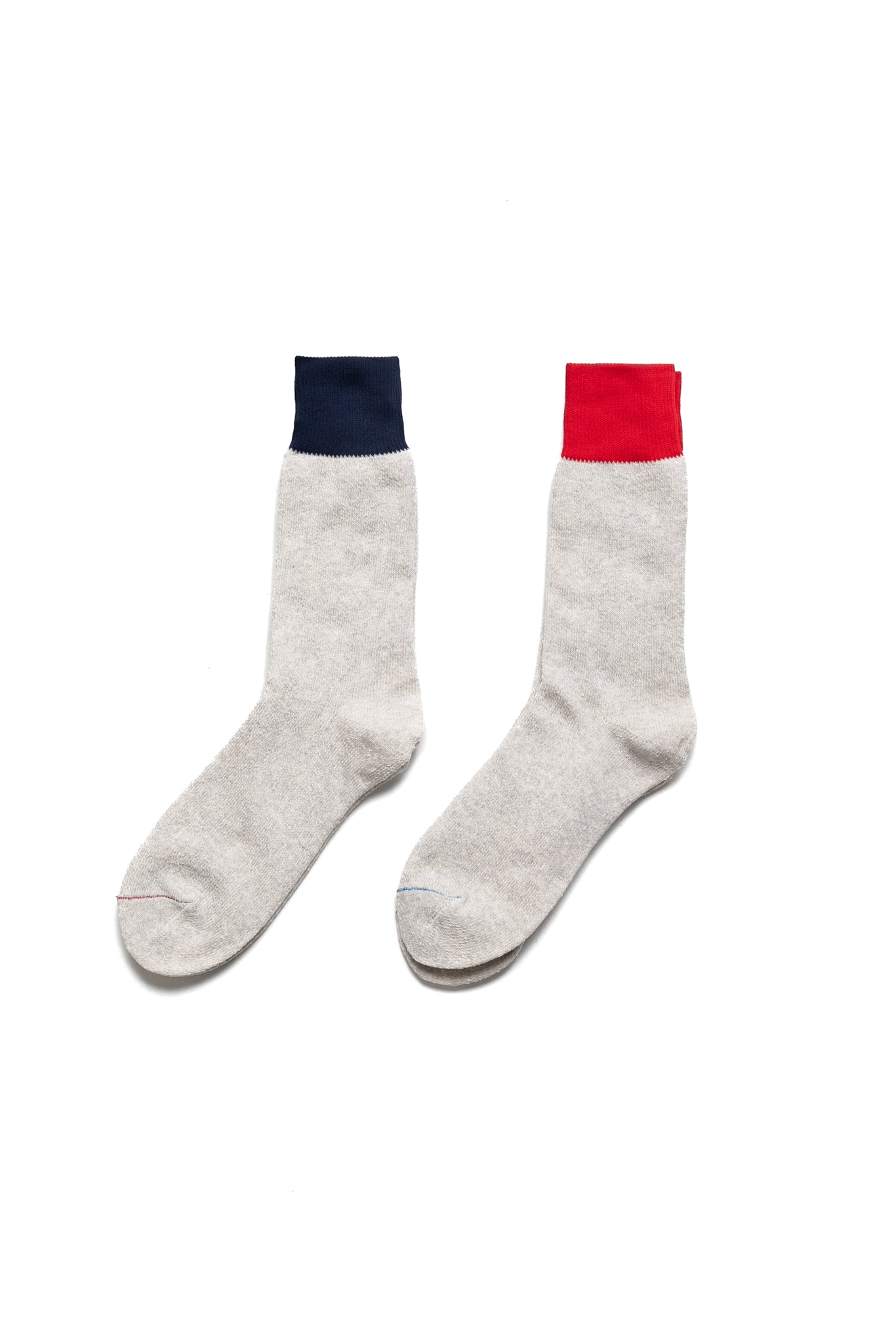 Double Face Crew Socks - Silk & Cotton