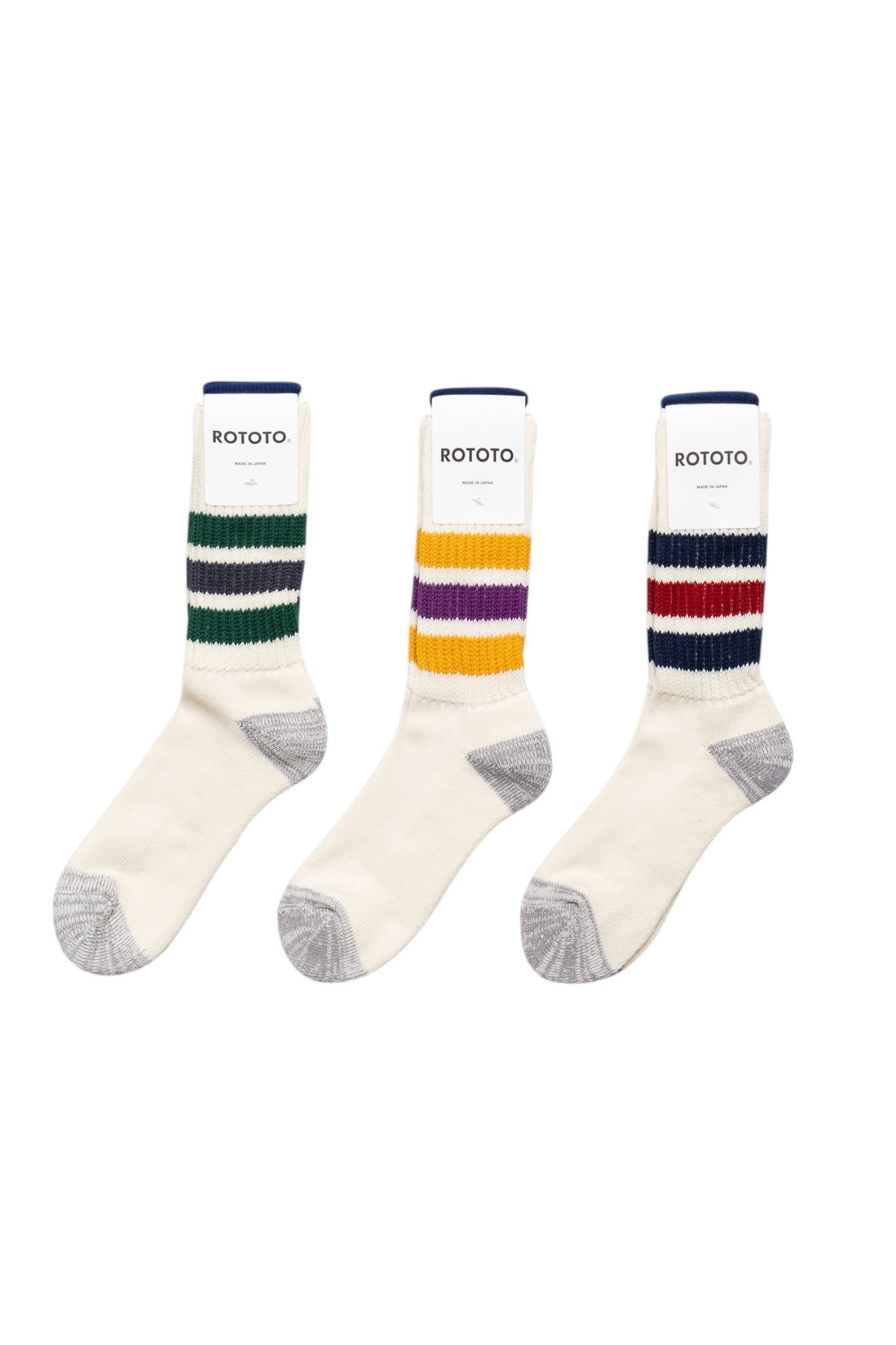 Coarse Ribbed Old School Crew Socks