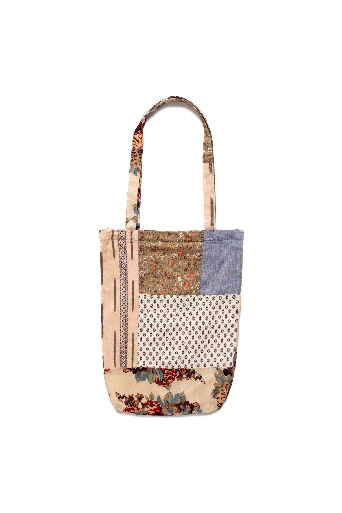 Patchwork NOVEL Tote Bag -Tricolor