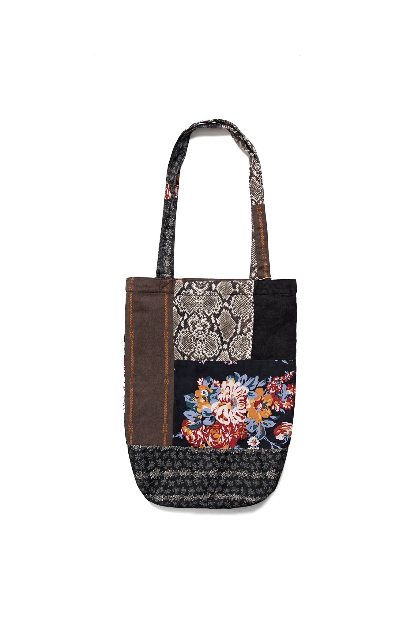 Patchwork NOVEL Tote Bag - Black