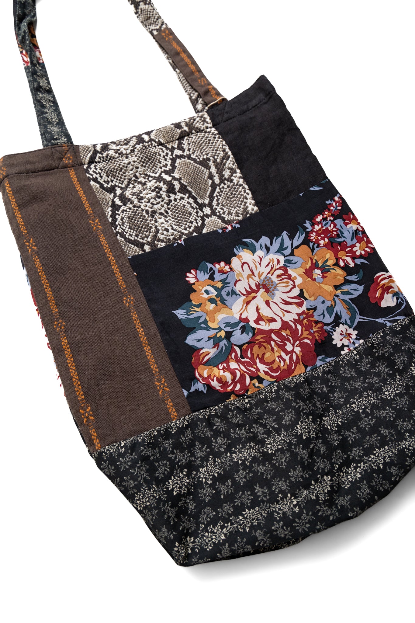 Patchwork NOVEL Tote Bag - Black