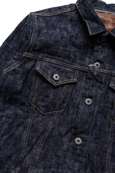 02527P-Kasuri 17oz Kasuri Selvedge Denim Type lll Jacket