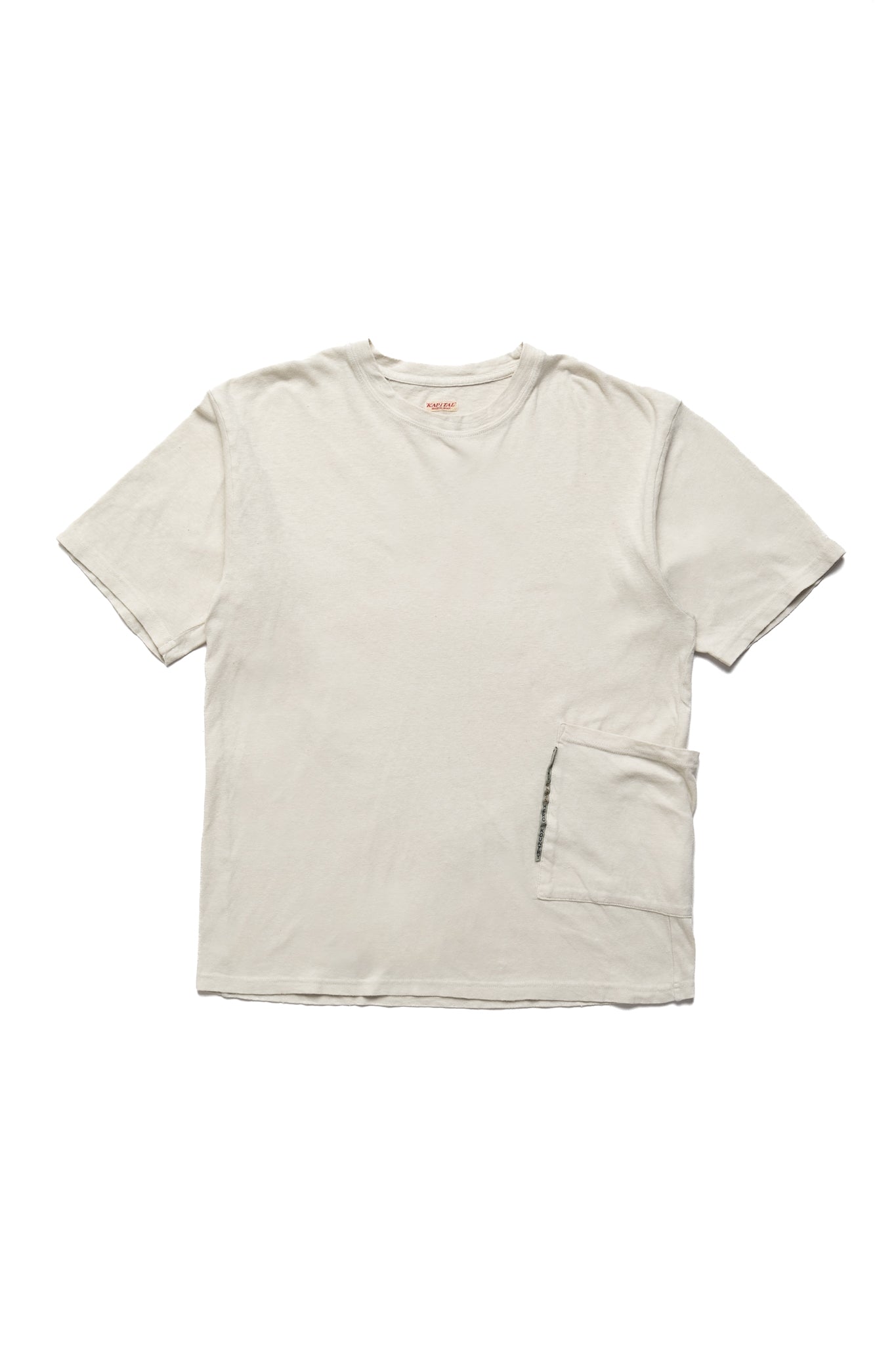 Gauze Jersey BISCUIT Pocket T - Ivory