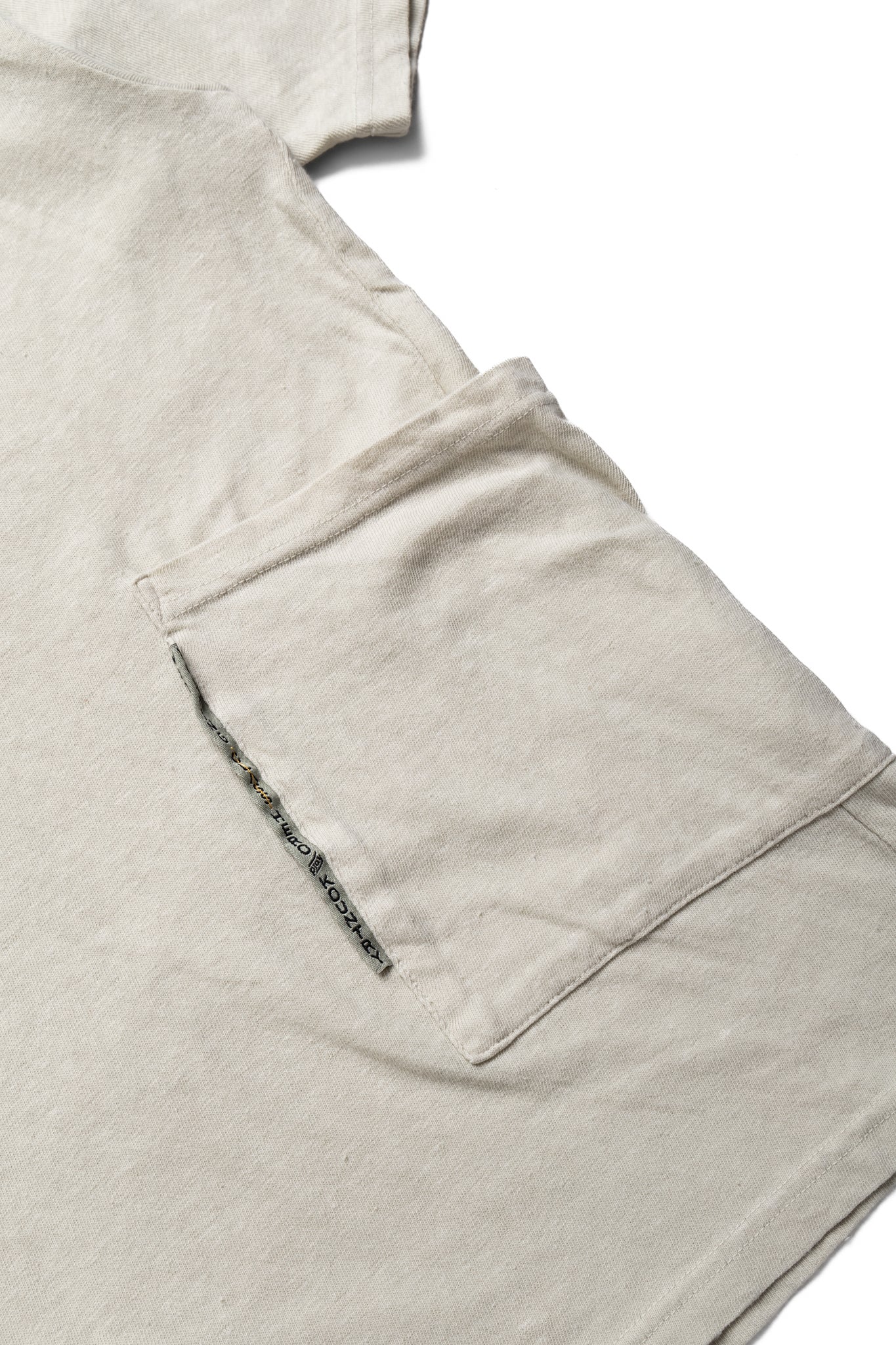 Gauze Jersey BISCUIT Pocket T - Ivory