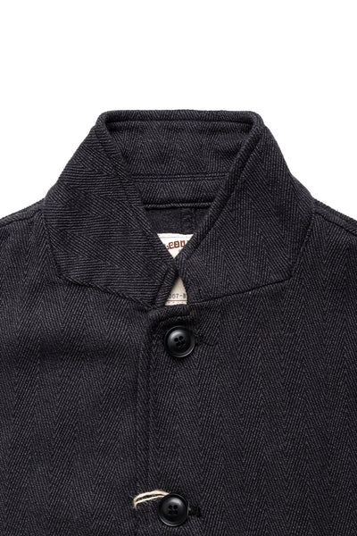 2007-BIG Cotton Herringbone Jacket - Charcoal Grey (Blue in Green Exclusive)