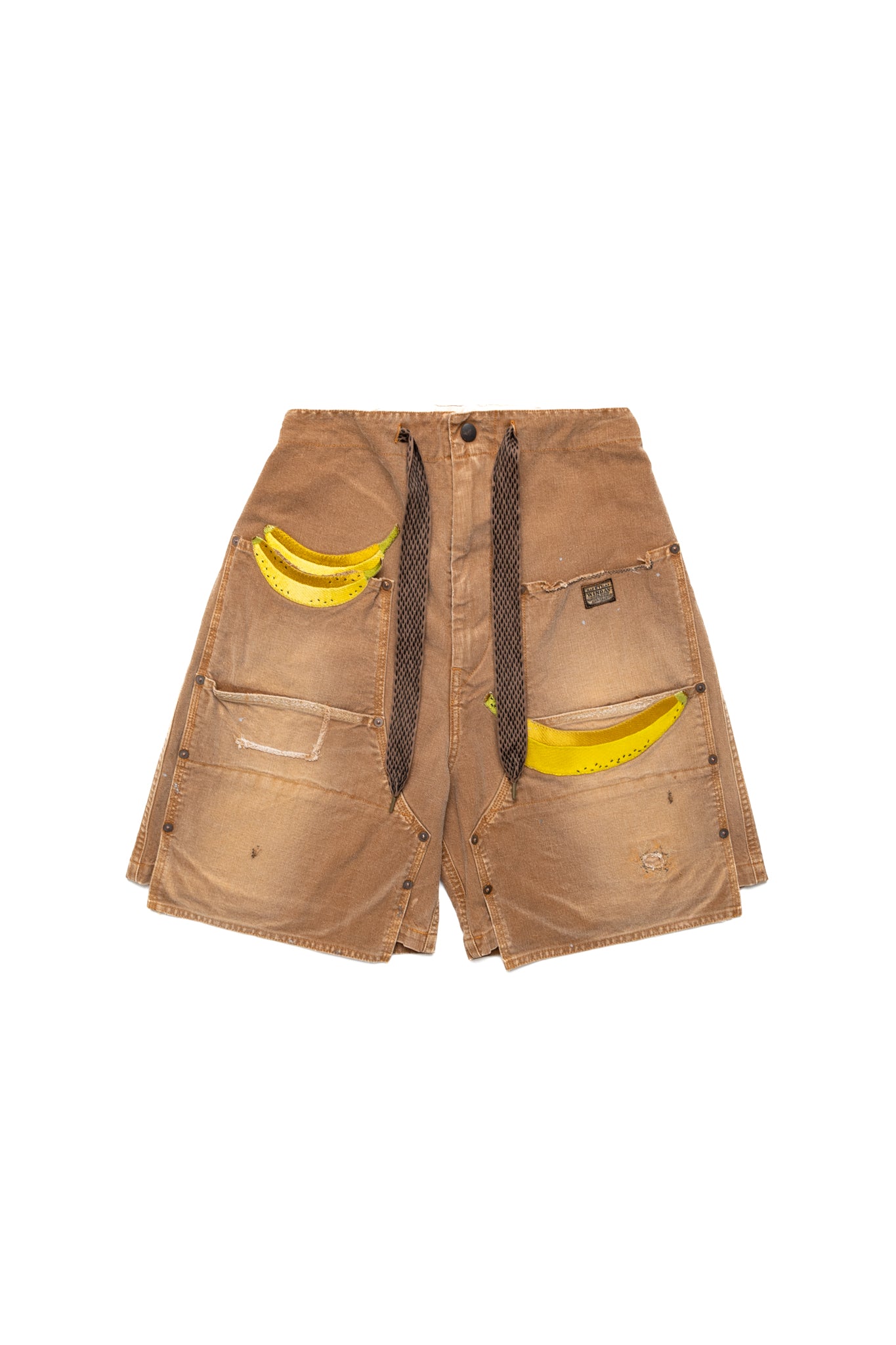 Canvas W-Knee EASY Shorts (BANANA Patch Remake) - Gold