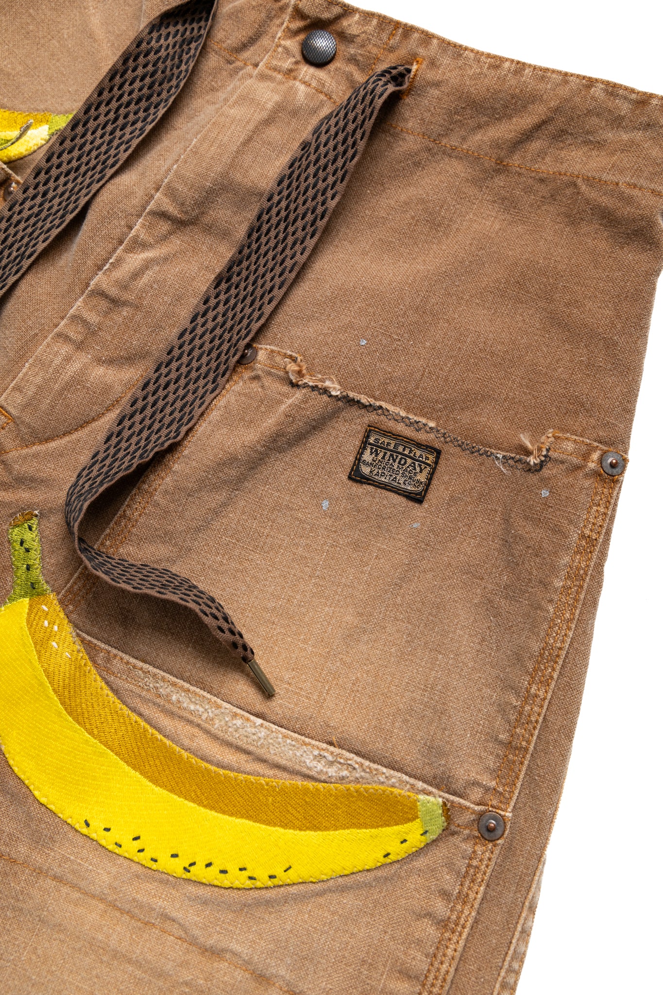 Canvas W-Knee EASY Shorts (BANANA Patch Remake) - Gold