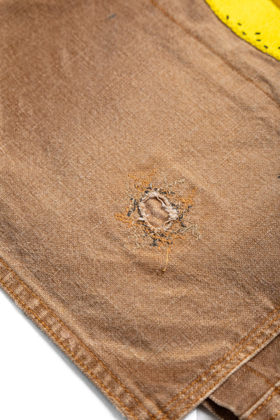 Canvas W-Knee EASY Shorts (BANANA Patch Remake) - Gold