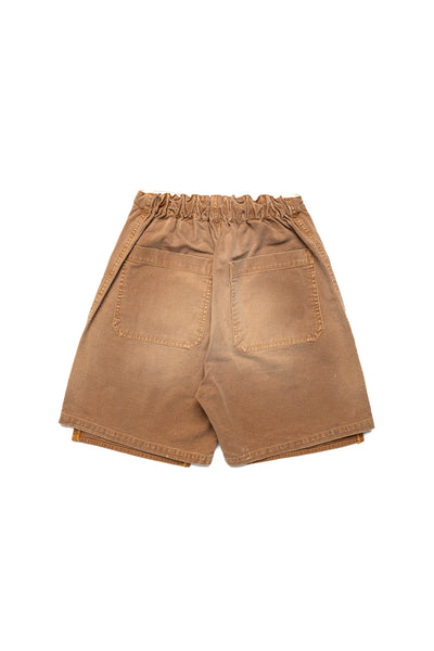 Canvas W-Knee EASY Shorts (BANANA Patch Remake) - Gold