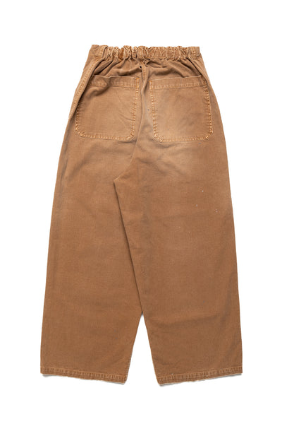 Canvas W-Knee EASY Baggy Pants (FARMER Remake) - Gold