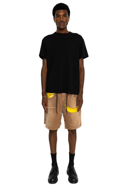 Canvas W-Knee EASY Shorts (BANANA Patch Remake) - Gold