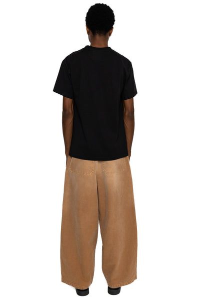 Canvas W-Knee EASY Baggy Pants (FARMER Remake) - Gold