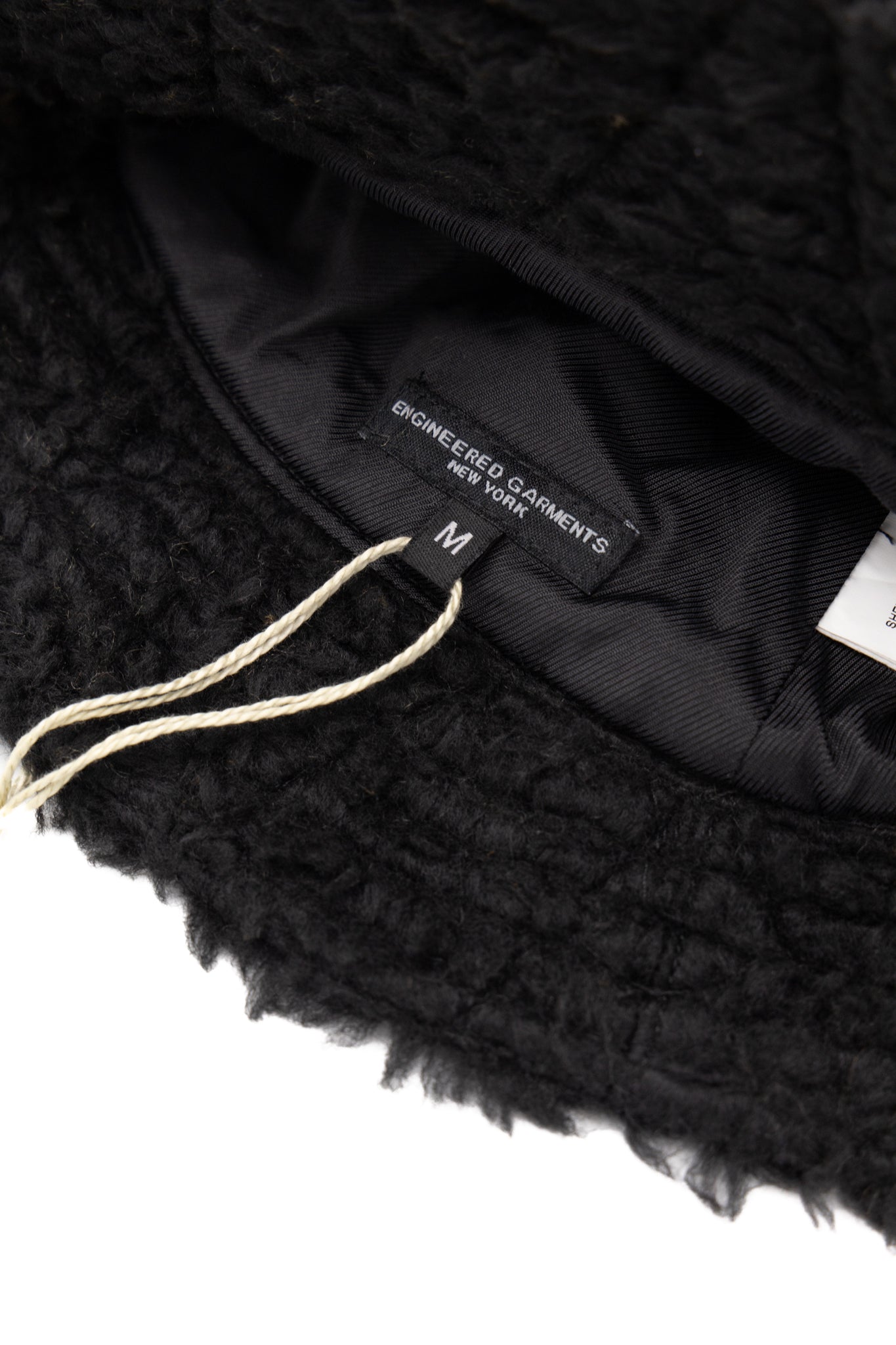 Bucket Hat Polyester Shearling - Black