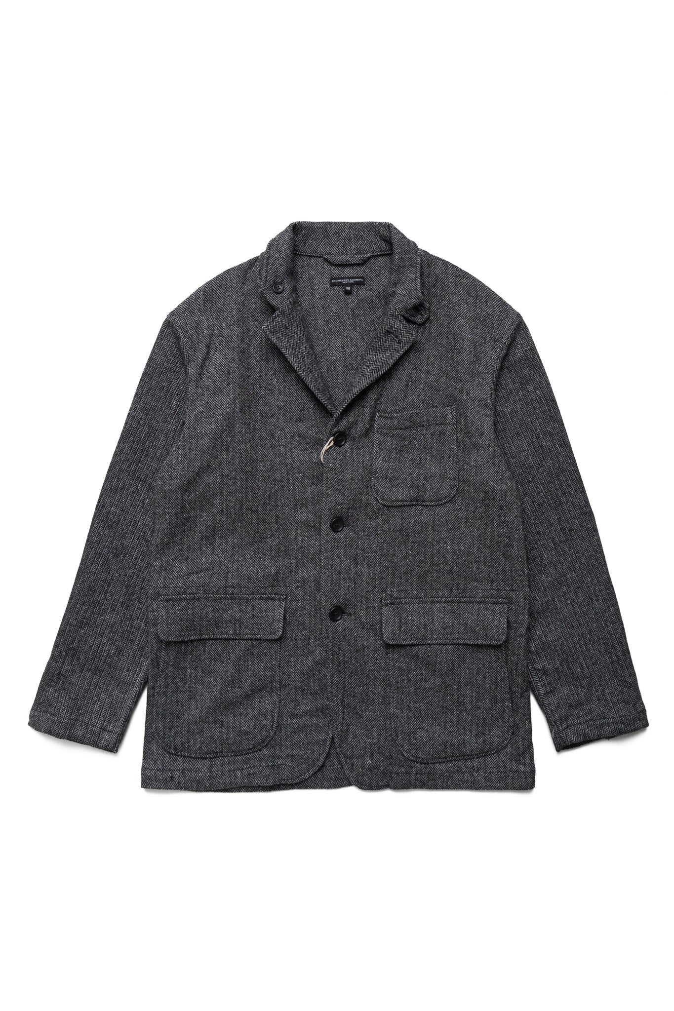 Loiter Jacket Poly Wool Herringbone - Grey