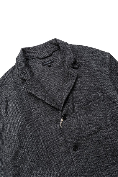 Loiter Jacket Poly Wool Herringbone - Grey