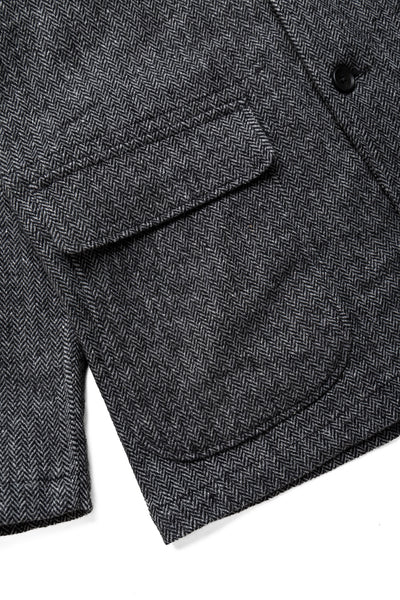 Loiter Jacket Poly Wool Herringbone - Grey