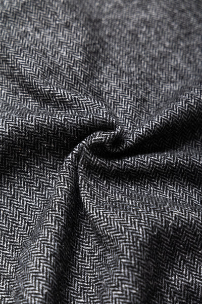 Loiter Jacket Poly Wool Herringbone - Grey