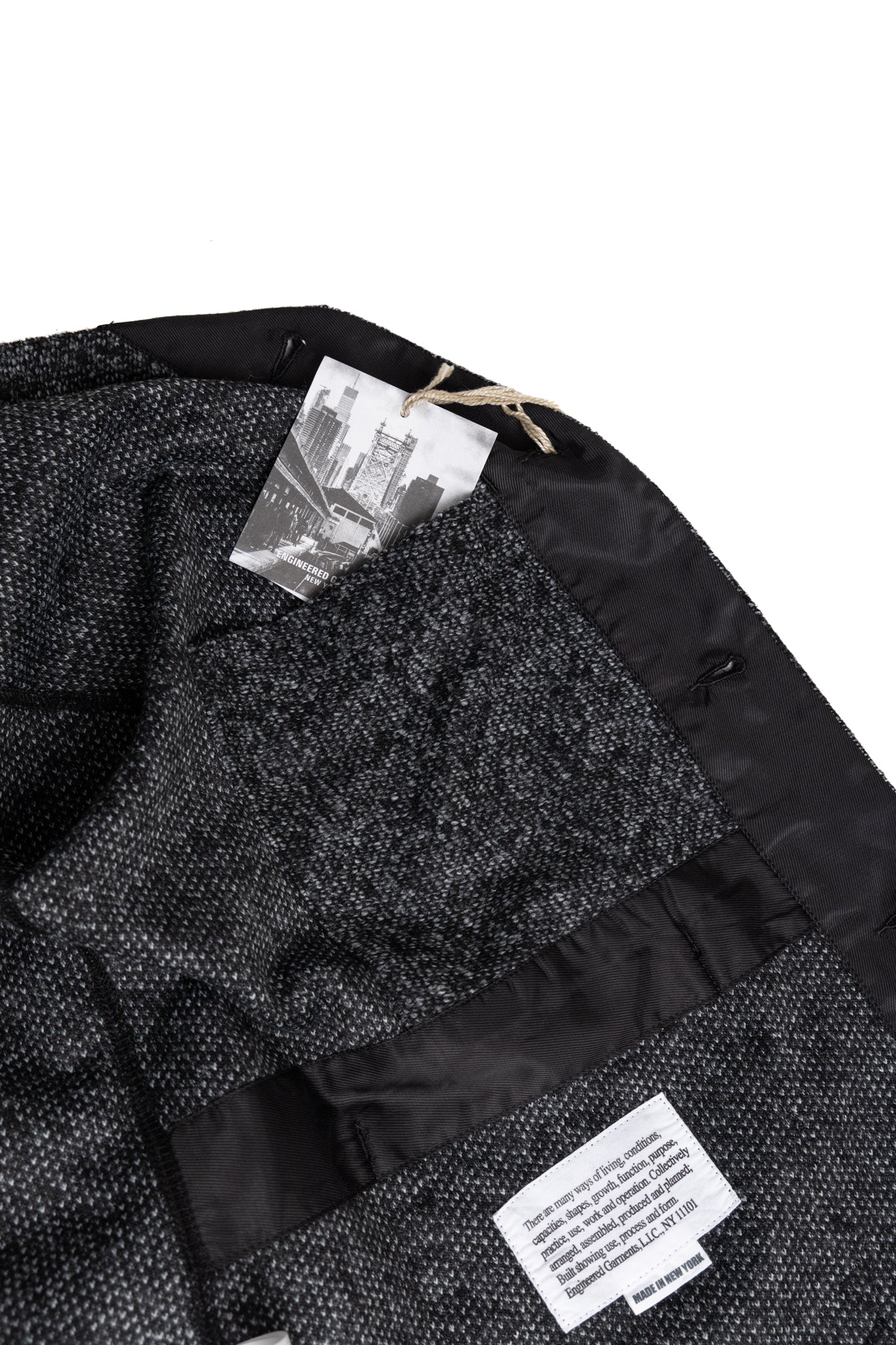 Knit Cardigan Wool Poly Melange Knit - Charcoal