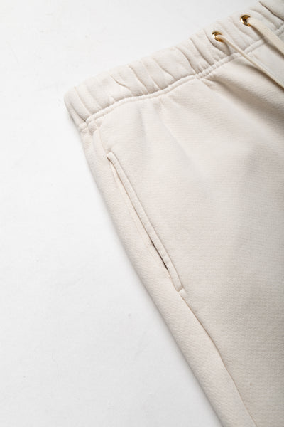 Cropped Relaxed Pant Heavyweight Fleece - Ivory