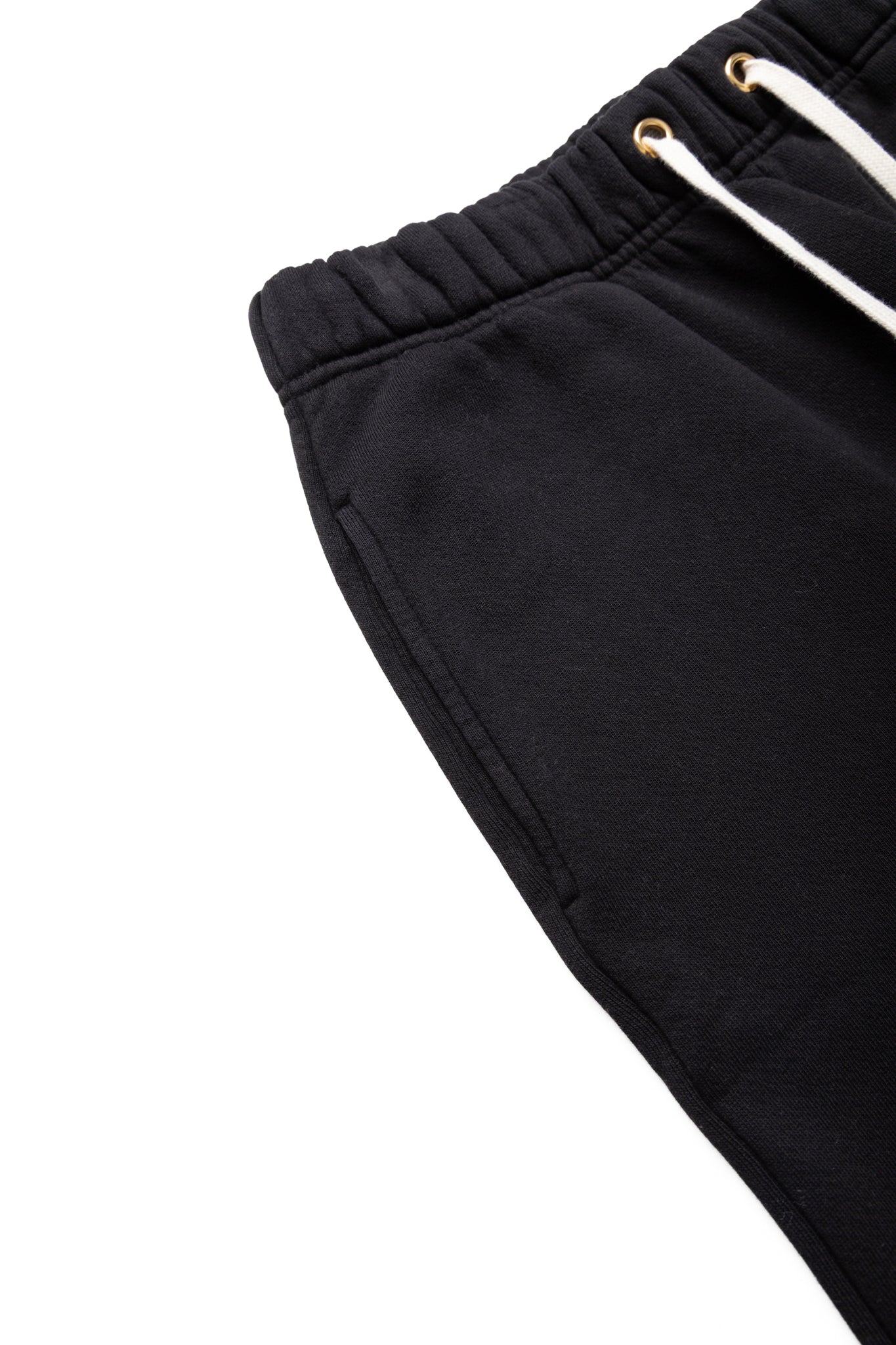 Cropped Relaxed Pant Heavyweight Fleece - Jet Black