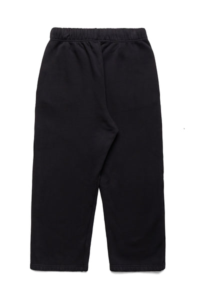 Cropped Relaxed Pant Heavyweight Fleece - Jet Black