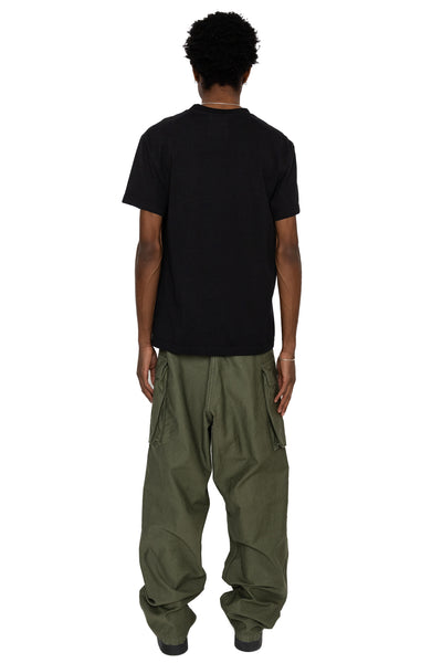 2 Pocket Cargo Pants (Reverse Sateen For Blue in Green) - Army Green