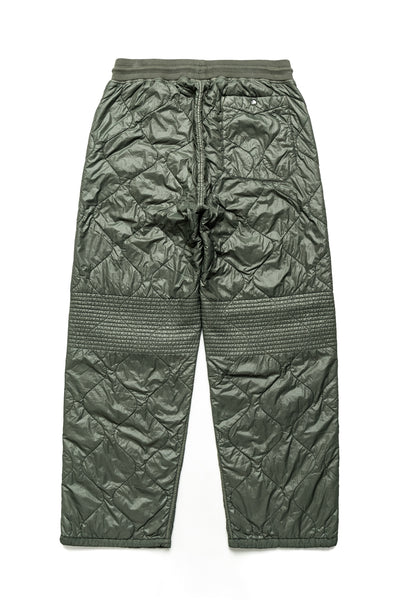 Diagonal Raised Fleece Mixed Quilted Sweatpants - Back View