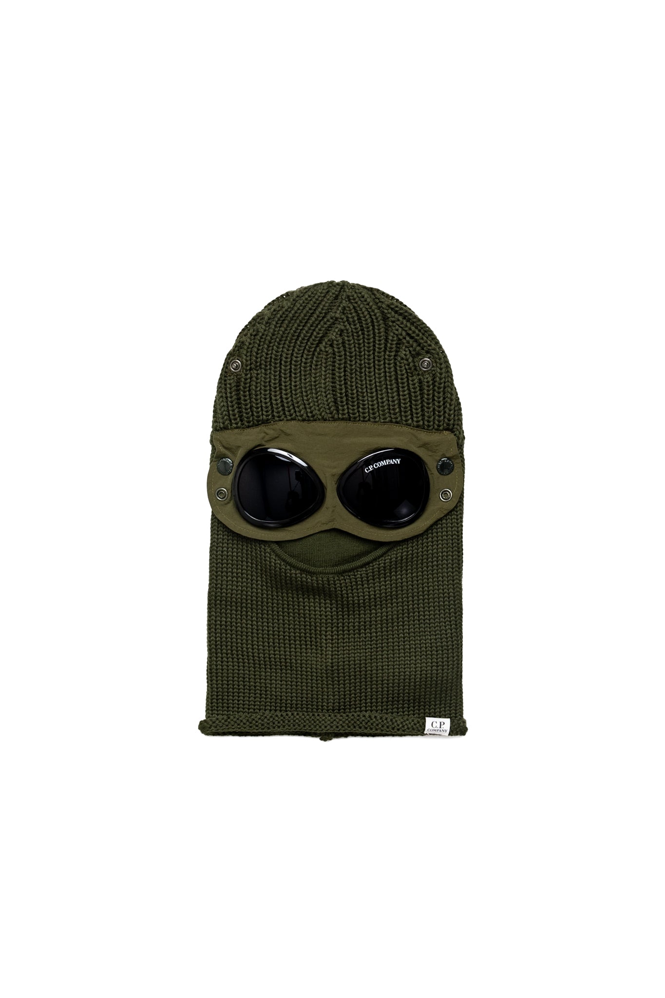 Extra Fine Merino Wool Goggle Balaclava - Ivy Green