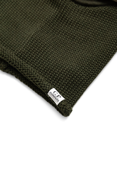 Extra Fine Merino Wool Goggle Balaclava - Ivy Green