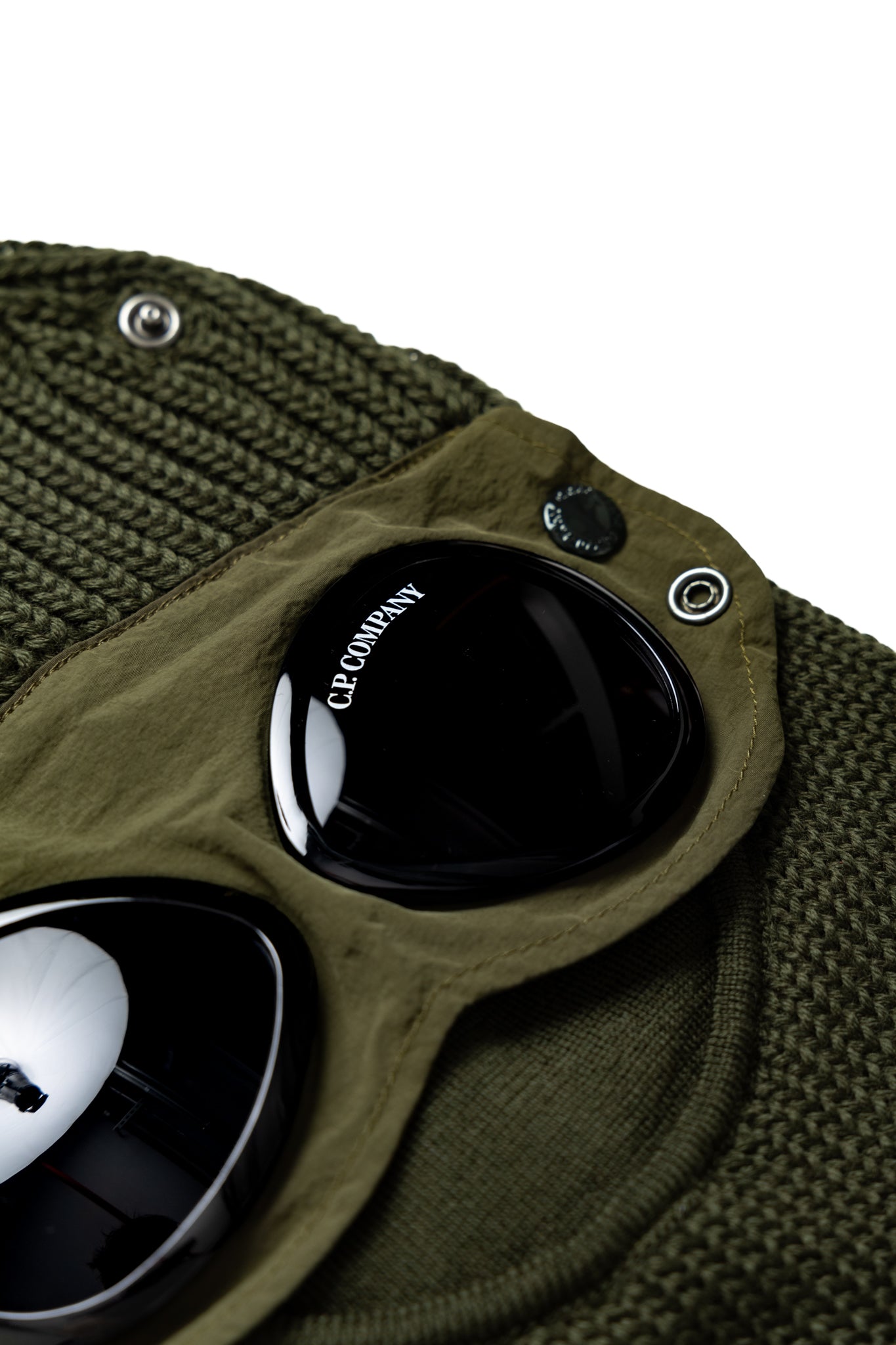 Extra Fine Merino Wool Goggle Balaclava - Ivy Green