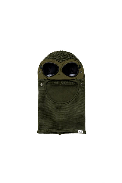 Extra Fine Merino Wool Goggle Balaclava - Ivy Green