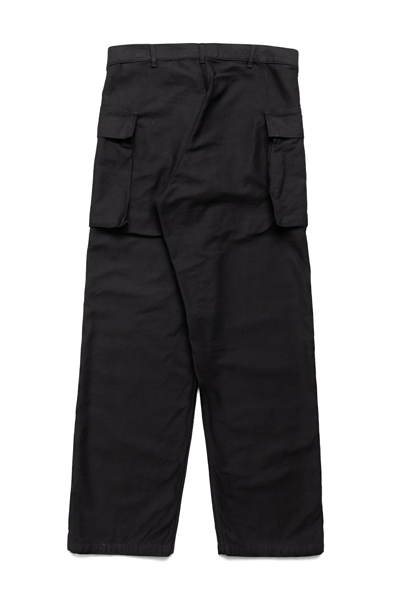 2 Pocket Cargo Pants (Reverse Sateen For Blue in Green) - Black