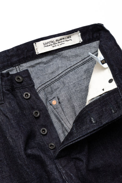 14oz Denim 5P TH Straight (BLK-Thread ver.)