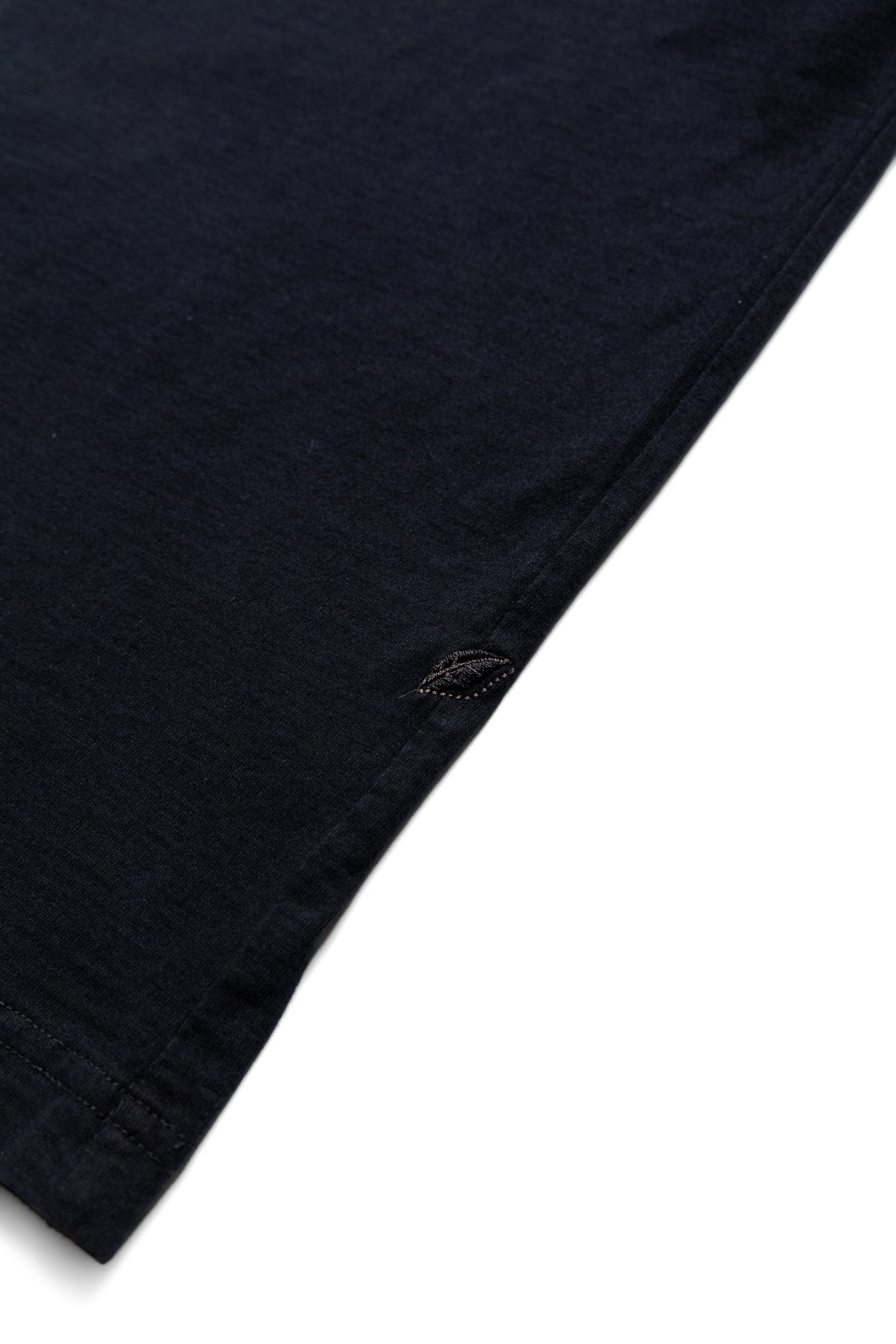 Indigo Jersey Crew Neck T-shirt - Indigo x Black