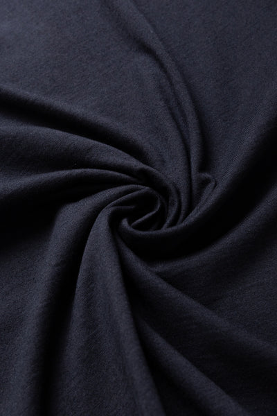 Indigo Jersey Crew Neck T-shirt - Indigo x Black