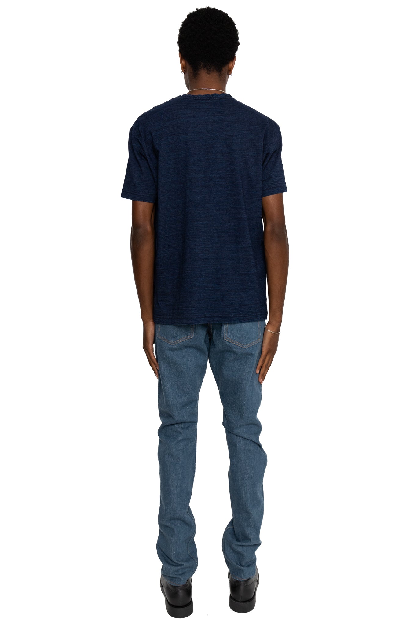 Indigo Jersey Crew Neck S/S T-shirt - Dark Indigo