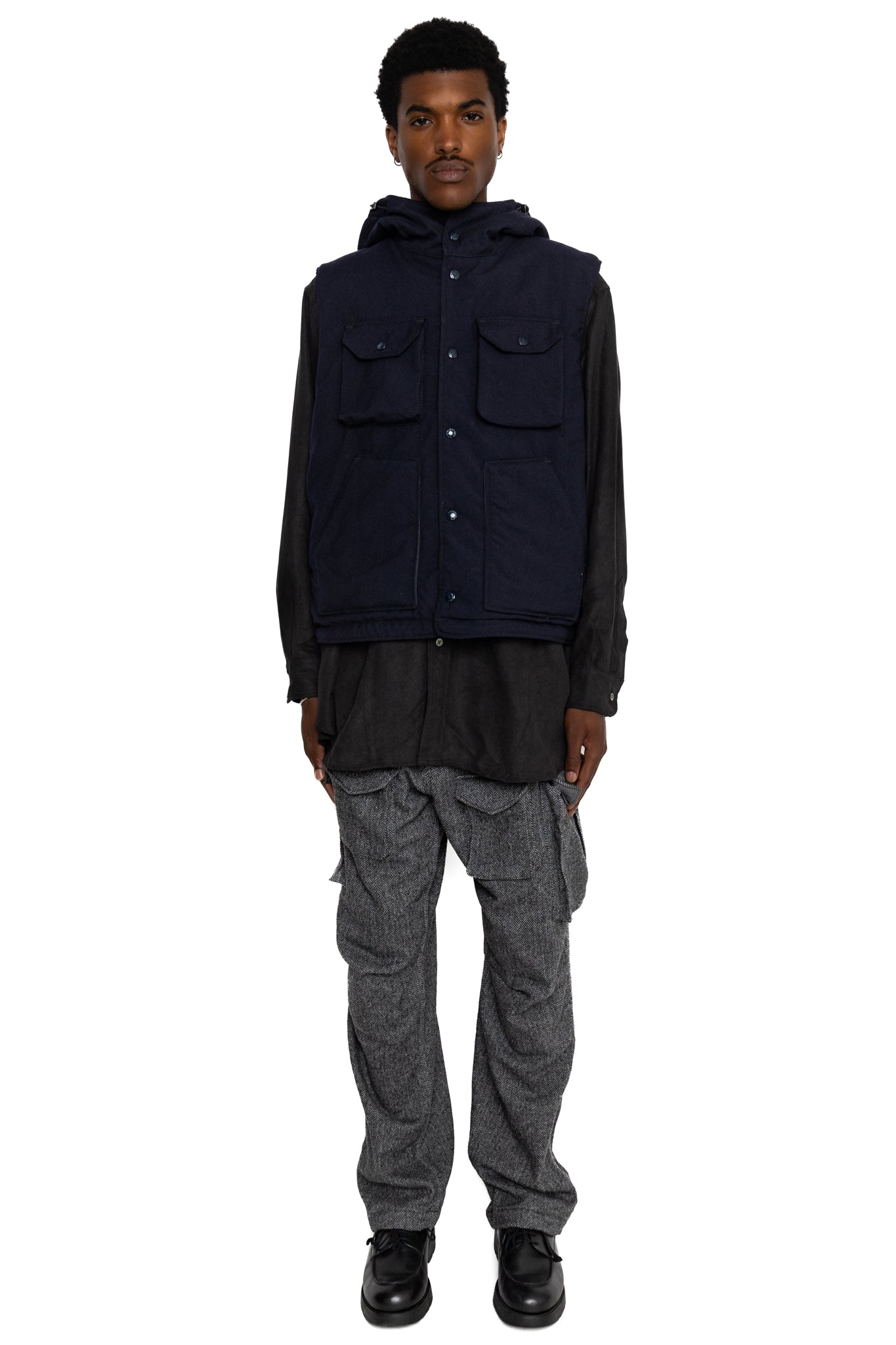 Field Vest Wool Uniform Serge - Dk. Navy