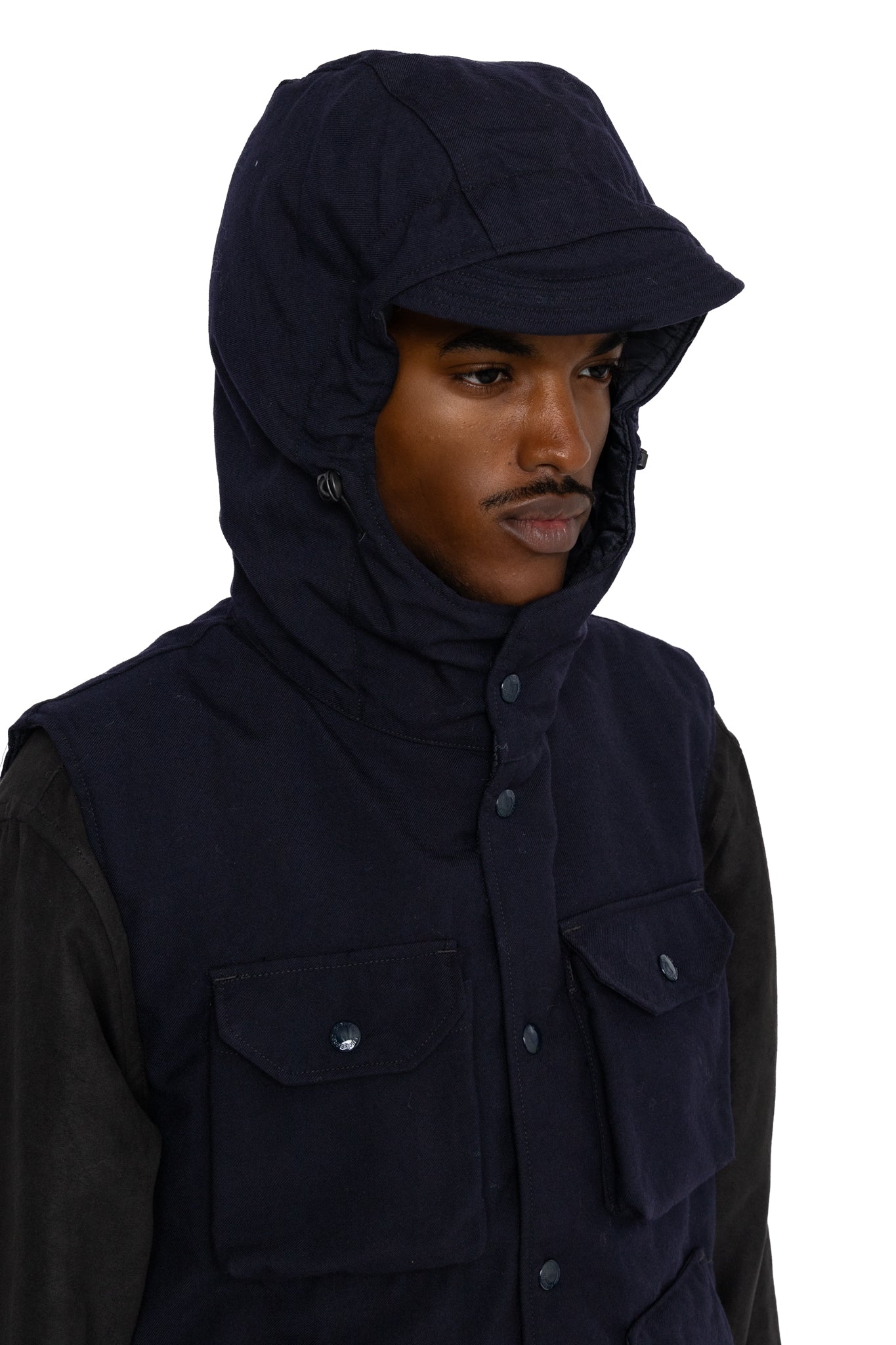 Field Vest Wool Uniform Serge - Dk. Navy