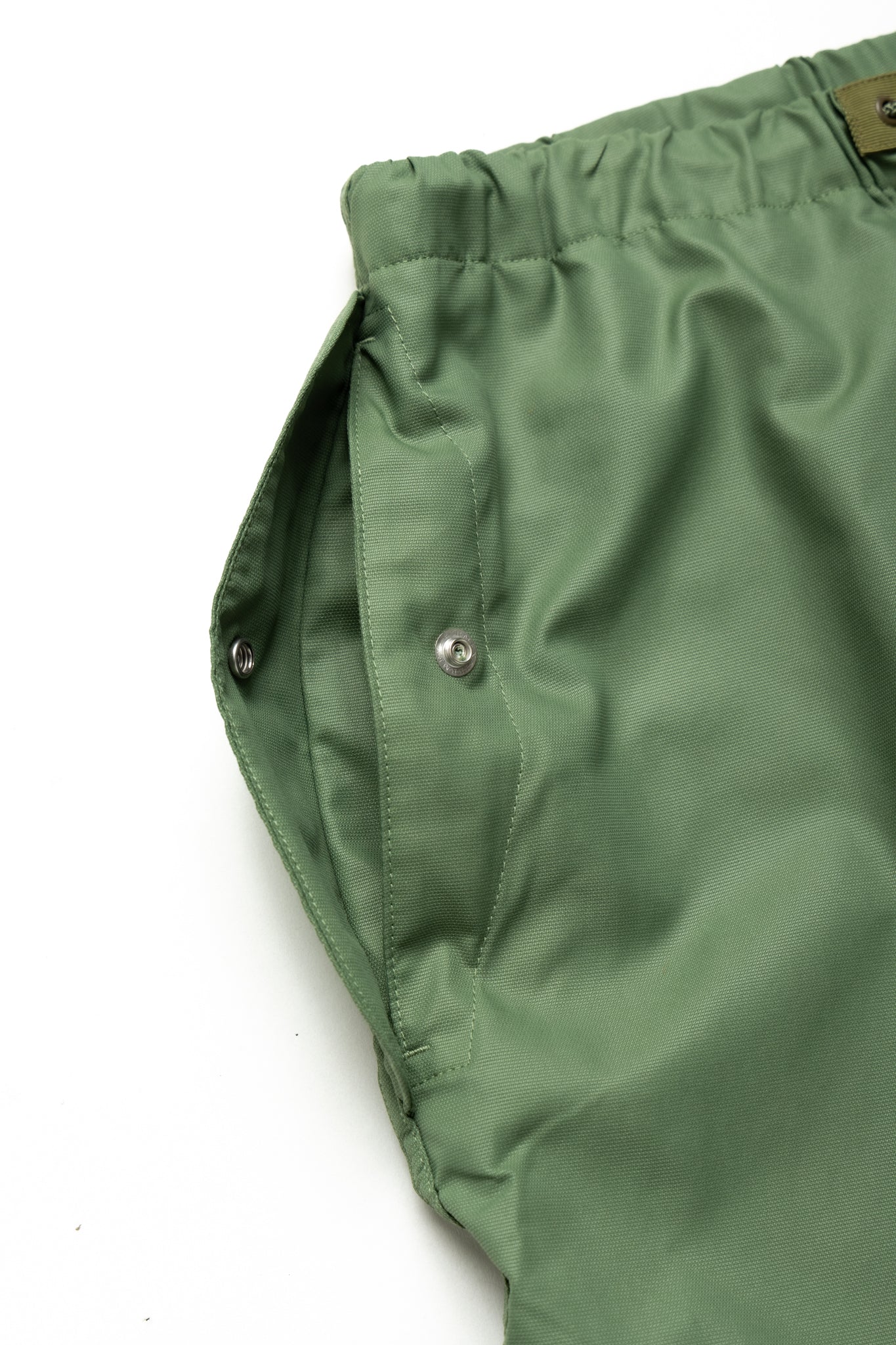 Plus Olive Nylon Seam Detail Pants