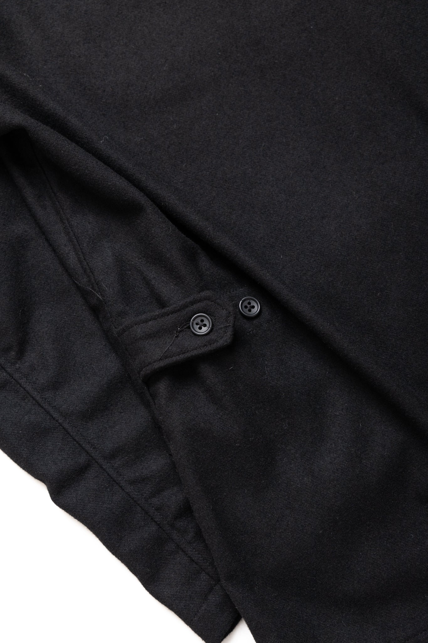 Loiter Jacket Solid Poly Wool Flannel - Black