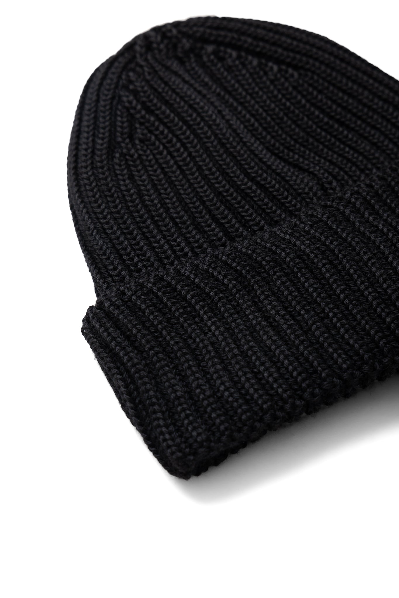 Extra Fine Merino Wool Goggle Beanie - Black